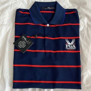 NWT Ralph Lauren RLX PGA Championship Valhalla ‘14 Louisville Golf Polo Navy/Red